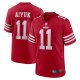 Men's San Francisco 49ers Brandon Aiyuk Nike Scarlet Team Player Game Jersey