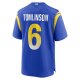 Men's Los Angeles Rams Tre'Vius Hodges-Tomlinson Nike  Royal Team Game Jersey