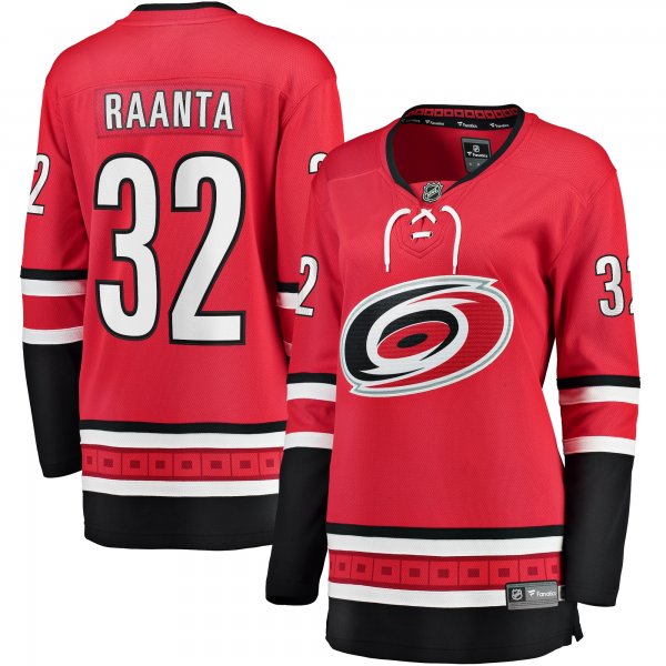 Women's Carolina Hurricanes Antti Raanta Fanatics Red Alternate Breakaway Player Jersey