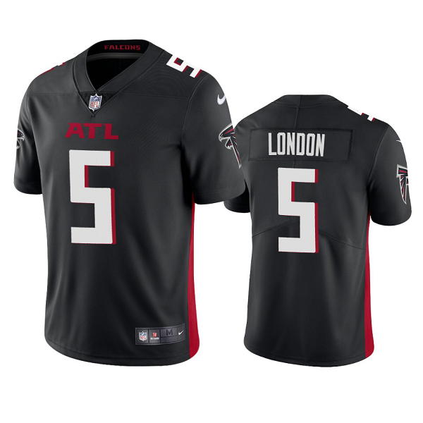 Men's Atlanta Falcons Drake London Black 2022 NFL New Draft Vapor Limited Jersey