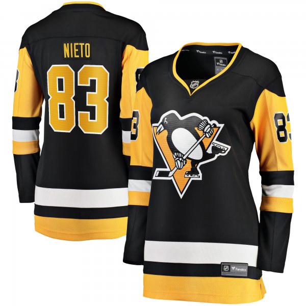 Women's Pittsburgh Penguins Matt Nieto Fanatics Black Home Breakaway Player Jersey