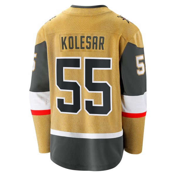 Men's Vegas Golden Knights Keegan Kolesar Fanatics Gold Home Breakaway Jersey