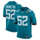 Men's Jacksonville Jaguars DaVon Hamilton Nike Teal Game Jersey