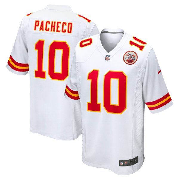 Men's Kansas City Chiefs Isiah Pacheco Nike White Away Game Player Jersey