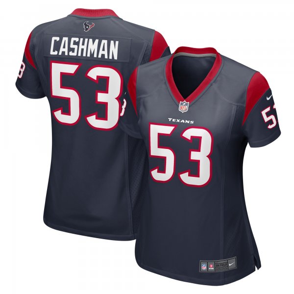 Women's Houston Texans Blake Cashman Nike Navy Game Player Jersey