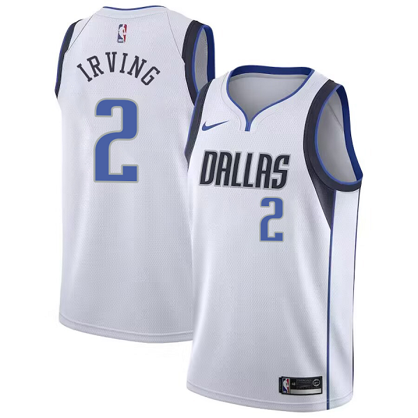 Men's Nike Dallas Mavericks #2 Kyrie Irving White Swingman Association Edition NBA Jersey