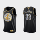 Men's Brooklyn Nets 2022 NBA Playoffs Nicolas Claxton #33 Diamond Edition Retro Logo Black Jersey