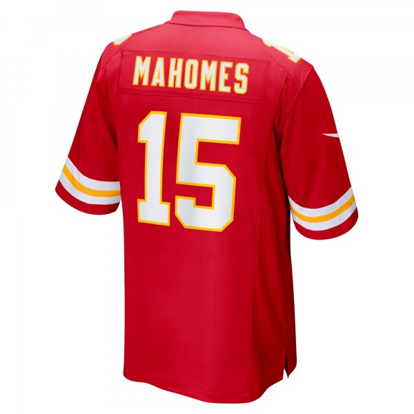 Men's Kansas City Chiefs Patrick Mahomes Nike Red Super Bowl LVII (2022 Season) Patch Game Jersey