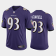 Men's Baltimore Ravens #93 Calais Campbell Vapor Untouchable Limited Jersey Purple