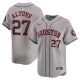 Men's Houston Astros #27 Jose Altuve Nike Gray Away Limited Player Jersey