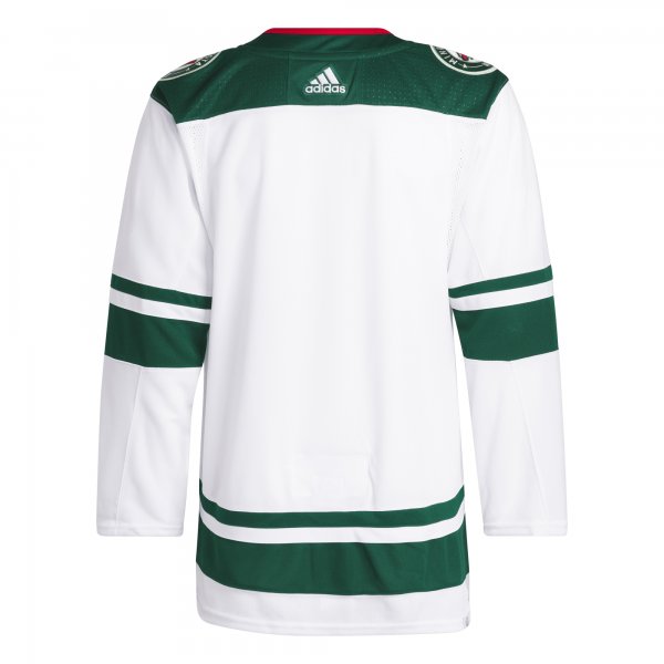 Men's Minnesota Wild adidas White Away Primegreen Jersey