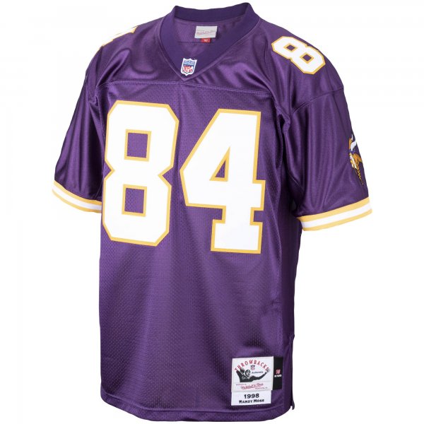 Men's Minnesota Vikings 1998 Randy Moss Mitchell & Ness Purple Throwback Retired Player Jersey