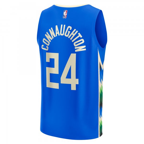 Men's Milwaukee Bucks Pat Connaughton Fanatics Royal Fastbreak Jersey - City Edition