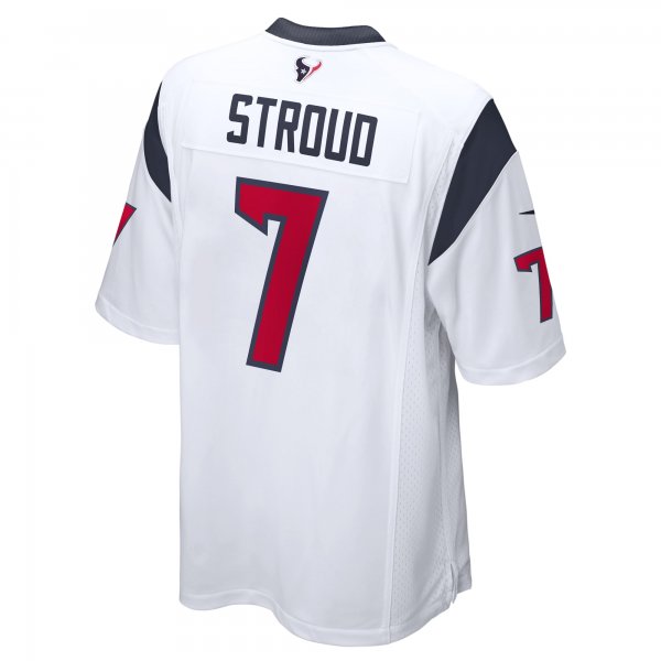 Men's Houston Texans CJ Stroud Nike White 2023 NFL Draft First Round Pick Game Jersey