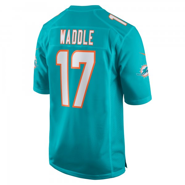 Youth Miami Dolphins Jaylen Waddle Nike Aqua Game Jersey