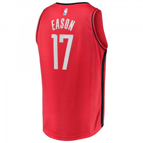 Men's Houston Rockets Tari Eason Fanatics Red Fast Break Replica Player Jersey - Icon Edition