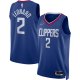 Men's LA Clippers Kawhi Leonard Nike Royal 2021/22 Diamond Swingman Jersey - Icon Edition