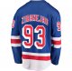 Men's New York Rangers Mika Zibanejad Fanatics Blue Home Breakaway Player Jersey