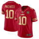 Men's Kansas City Chiefs #10 Isaih Pacheco Vapor Black Red Gold Limited All Stitched Jersey