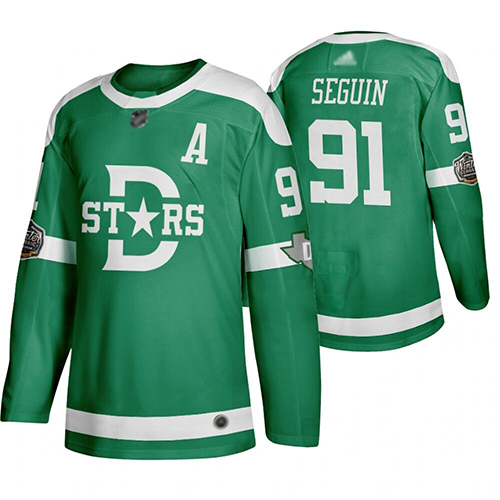 Dallas Stars #91 Tyler Seguin Green 2020 Winter Classic Stitched NHL Jersey