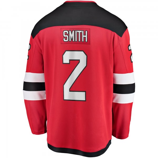 Men's New Jersey Devils Brendan Smith Fanatics Red Home Breakaway Player Jersey