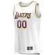 Men's Los Angeles Lakers Fanatics White Fast Break Custom Replica Jersey - Association Edition