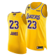 LeBron James Los Angeles 2020 NBA Finals G1 G4 Gold Jersey Social justice