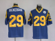 Men's Mitchell And Ness St. Louis Rams #29 Eric Dickerson Stitched Blue NFL Jersey