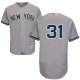 New York Yankees #31 Aaron Hicks Grey Flexbase Collection Stitched MLB Jersey