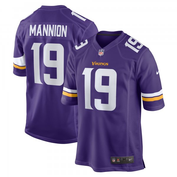 Men's Minnesota Vikings Sean Mannion Nike  Purple  Game Jersey