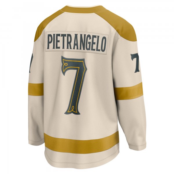 Men's Vegas Golden Knights Alex Pietrangelo Fanatics Cream 2024 NHL Winter Classic Breakaway Player Jersey