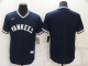 Men's Nike New York Yankees Blank Navy Blue Stitched MLB Cool Base Jersey