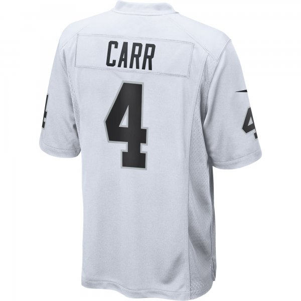 Mens Las Vegas Raiders Derek Carr Nike White Game Jersey