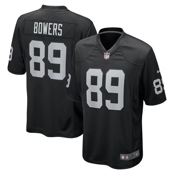 Men's Las Vegas Raiders #89 Brock Bowers Nike Black 2024 NFL Draft First Round Pick Player Limited NFL Jersey