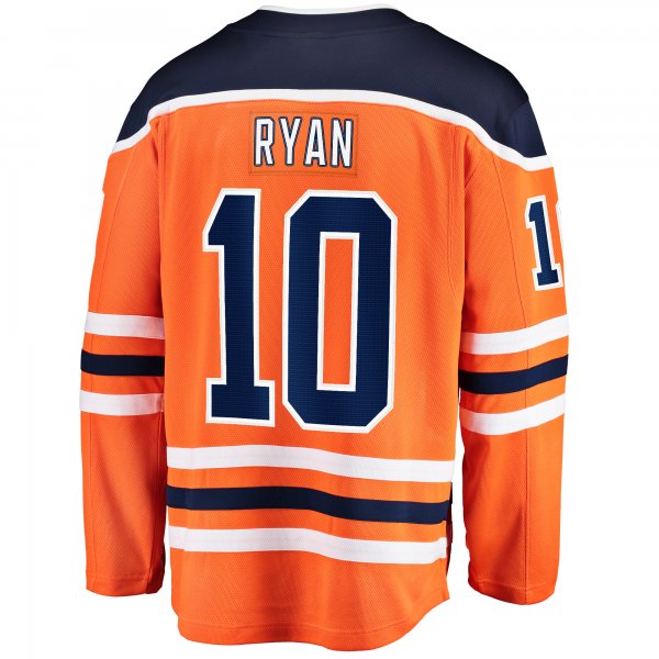 Men's Edmonton Oilers Derek Ryan Fanatics Orange Home Breakaway Player Jersey