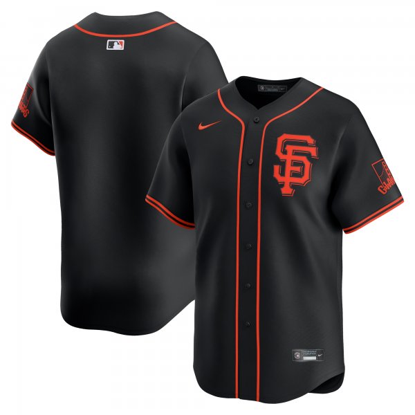 Men's San Francisco Giants  Nike Black  Alternate Limited Jersey