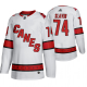 Men's Adidas Carolina Hurricanes #74 Jaccob Slavin 2019-20 Away Player White Jersey