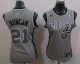 San Antonio Spurs #21 Tim Duncan Grey Alternate Women's Stitched NBA Jersey