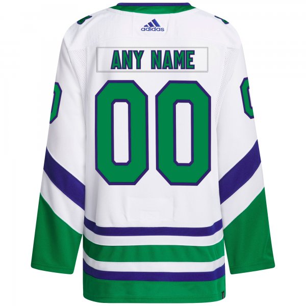 Men's Carolina Hurricanes  adidas White   Primegreen Custom Jersey