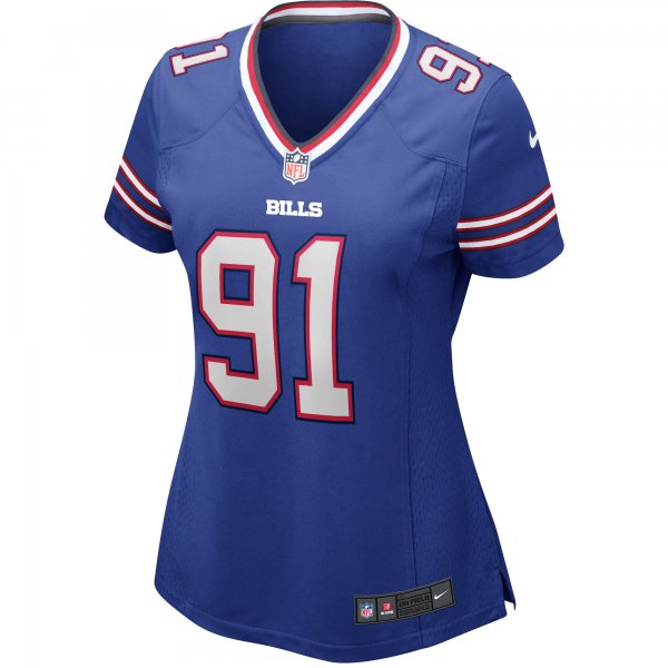 Women's Nike Ed Oliver Royal Buffalo Bills Game Jersey