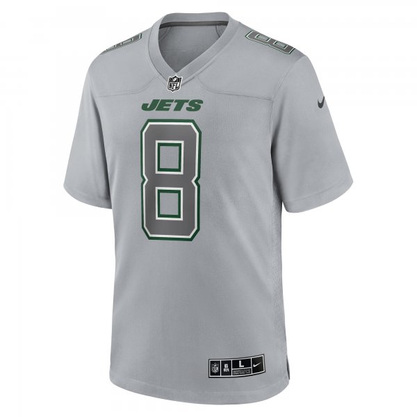 Men's New York Jets Aaron Rodgers Nike Heather Gray Atmosphere Fashion Game Jersey