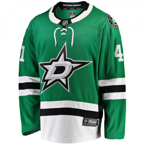 Men's Dallas Stars Scott Wedgewood Fanatics Kelly Green Home Breakaway Player Jersey