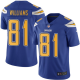 Nike Los Angeles Chargers #81 Mike Williams Electric Blue Men's Stitched NFL Limited Rush Jersey