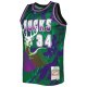 Men's Milwaukee Bucks Ray Allen Mitchell & Ness Green 1996/97 Hardwood Classics Marble Swingman Jersey