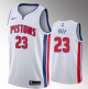 Men's Detroit Pistons #23 Jaden Ivey Association Edition White NBA Jersey