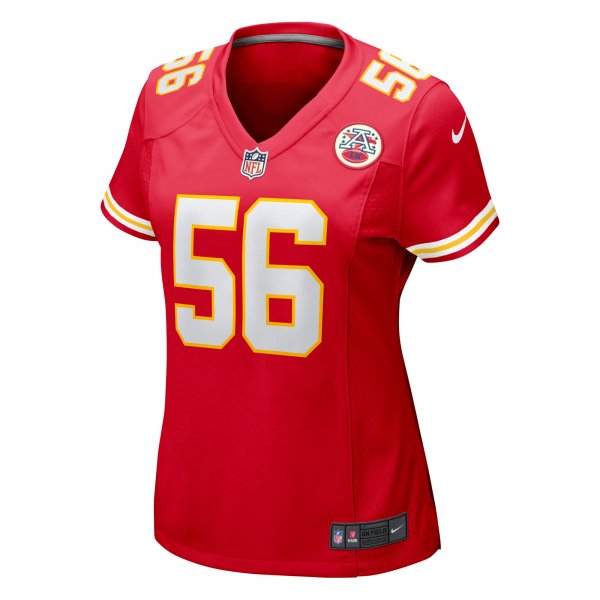 Women's Kansas City Chiefs George Karlaftis Nike Red Game Player Jersey