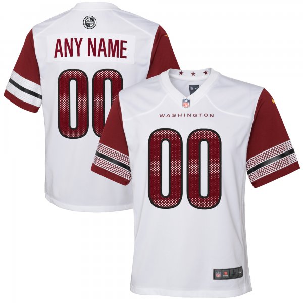 Youth Washington Commanders Nike White Game Custom Player Jersey