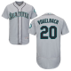 Seattle Mariners #20 Dan Vogelbach Grey Flexbase Collection Stitched MLB Jersey