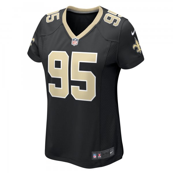 Women's New Orleans Saints Jack Heflin Nike  Black Team Game Jersey