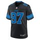 Men's Detroit Lions Aidan Hutchinson Nike Black 2nd Alternate Game Jersey